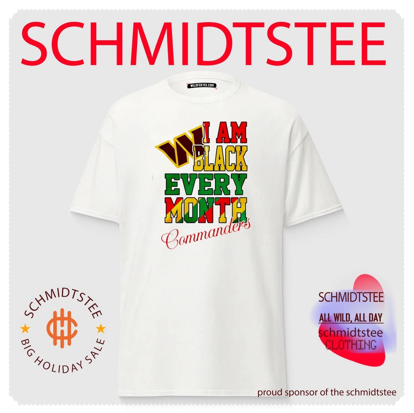 Washington Commanders I am Black Every Month Juneteenth logo shirt