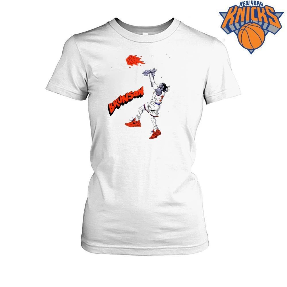 New York Knicks Champions NBA 2026 Jalen Brunson MVP Shooting Art Shirt