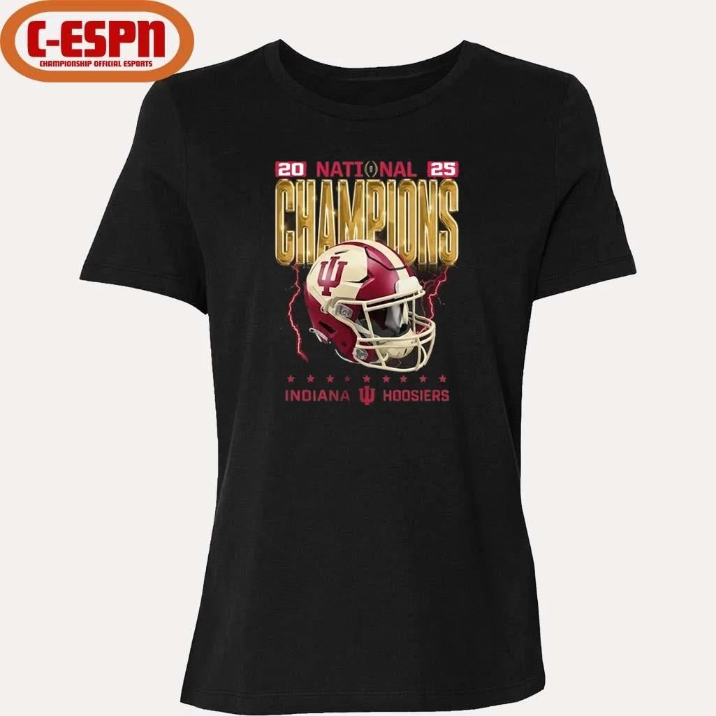 2025-26 CFP National Champions Indiana Hoosiers Vintage Helmet shirt
