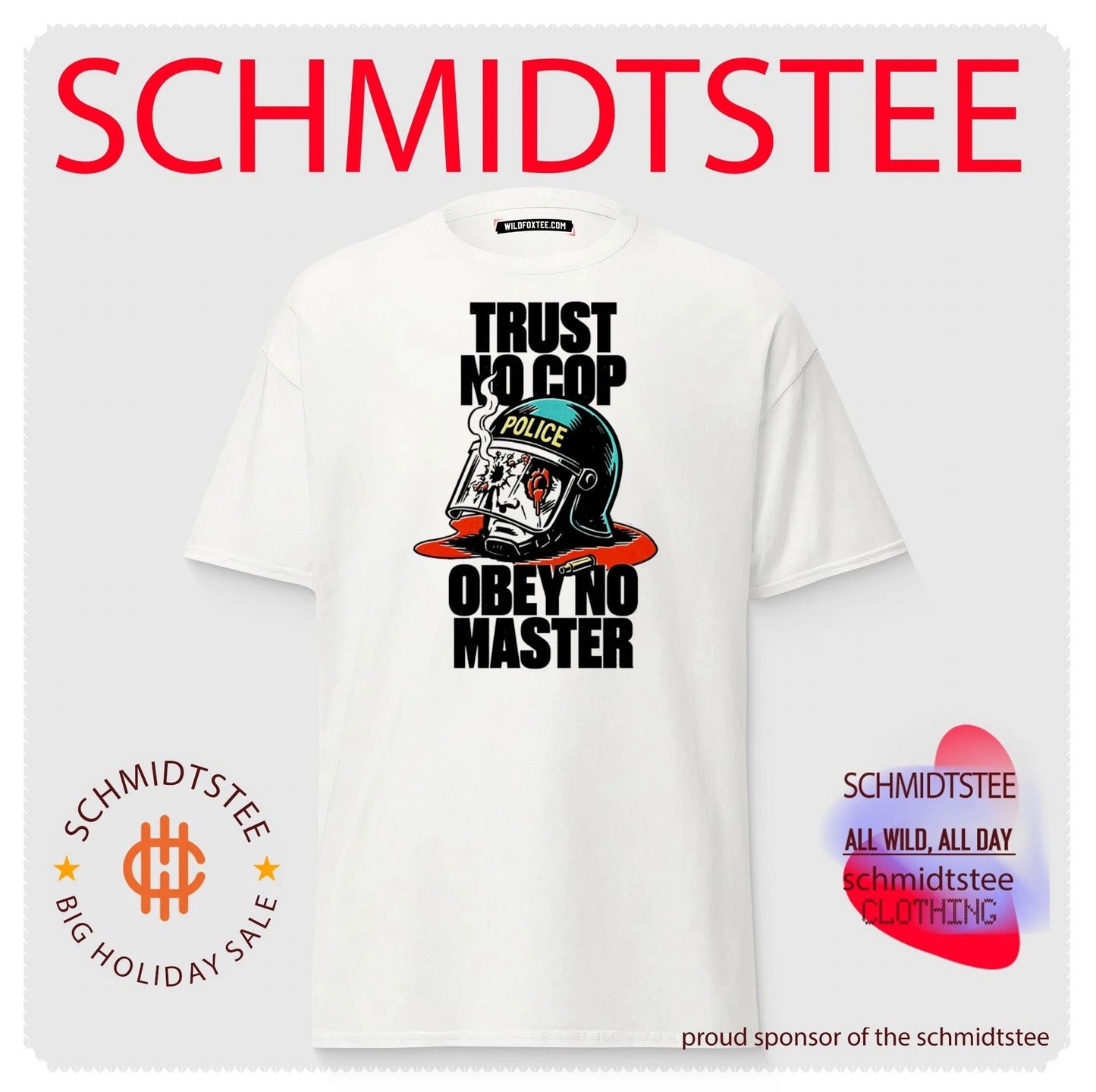 Trust no cop obey no master shirt