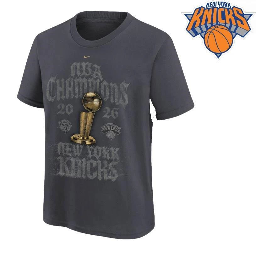 New York Knicks 2026 NBA Finals Champs Nike Locker Room Shirt