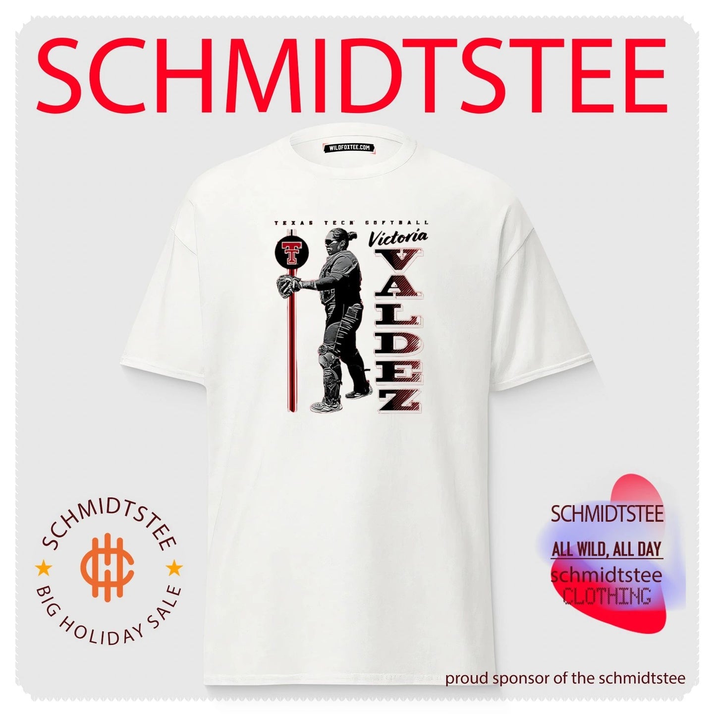Texas Tech Softball Victotia Valdez posing shirt