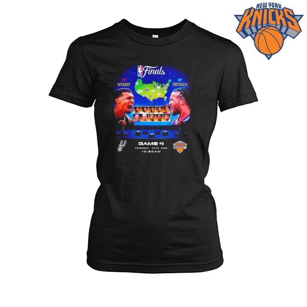 NBA Finals 2026 Game 4 Victor Wembanyama Jalen Brunson Arcade Style Shirt