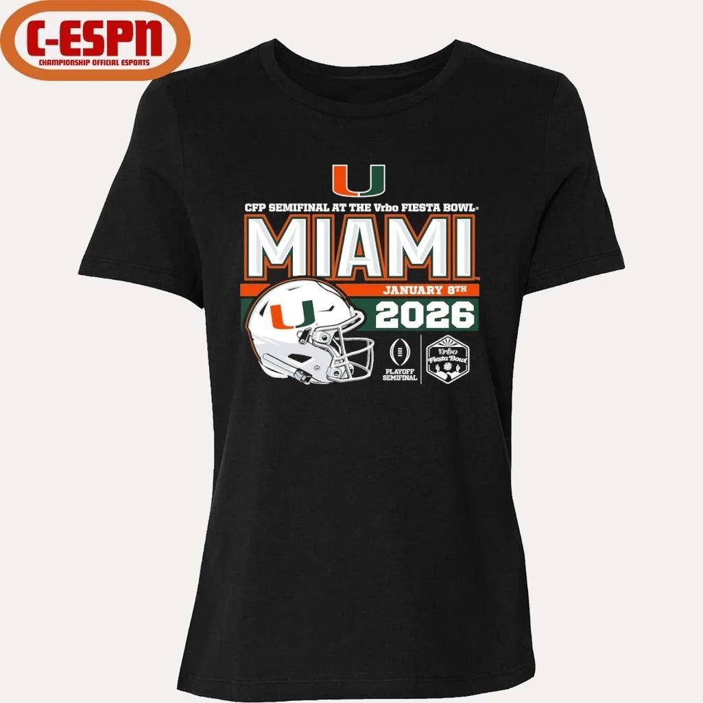 Miami Hurricanes CFP Semifinal At The Vrbo Fiesta Bowl Double Take Shirt