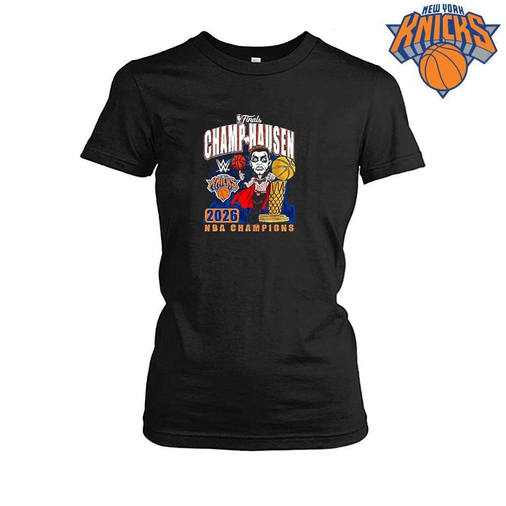 Wwe Danhausen X New York Knicks 2026 Nba Finals Champions Shirt