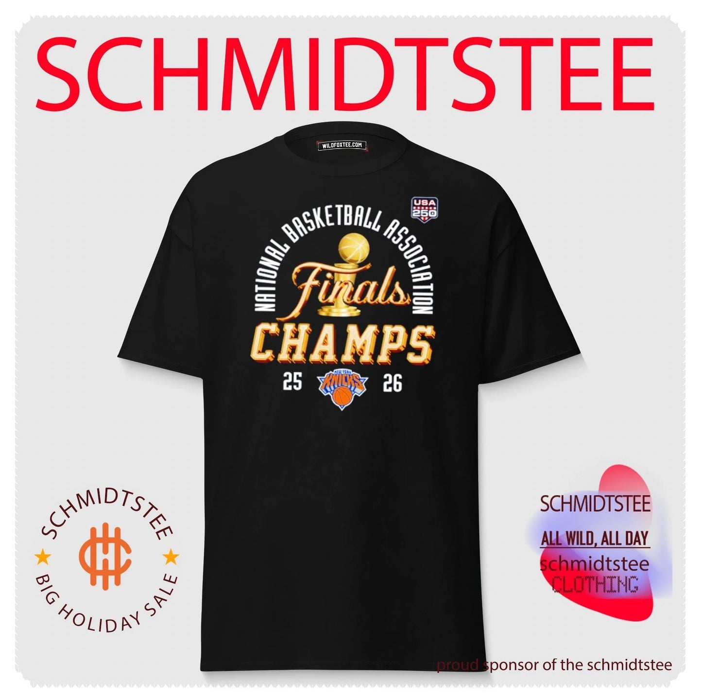 New York Knicks 2026 World Champions USA 250 shirt