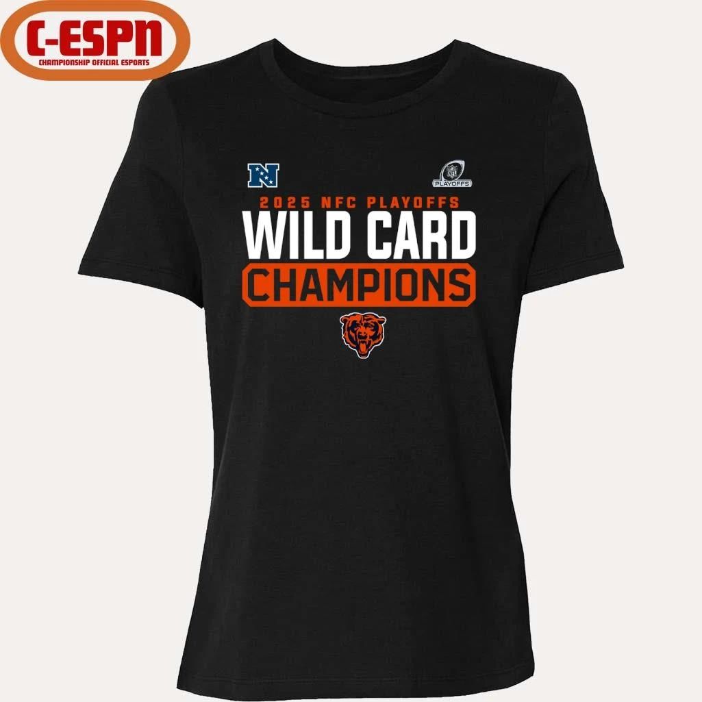 Chicago Bears 2025-26 NFC Wild Card Playoffs Champions Shirt