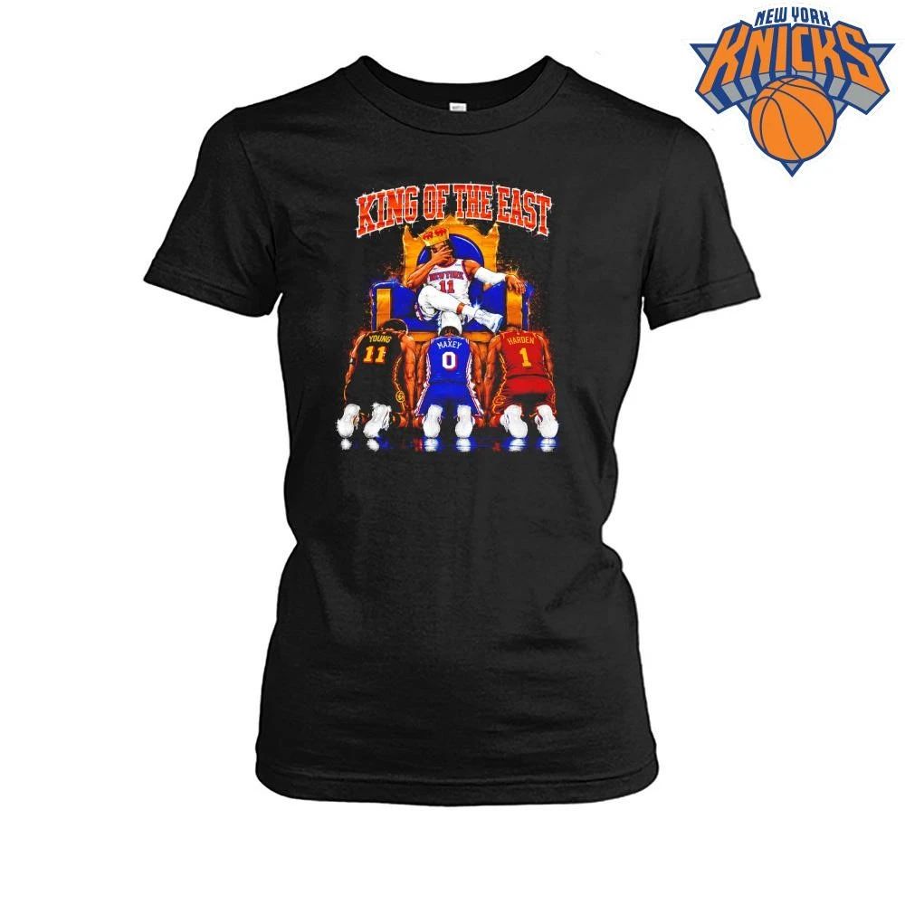 New York Knicks Jalen Brunson King Of The East Young Maxey Harden NBA Finals 2026 Shirt
