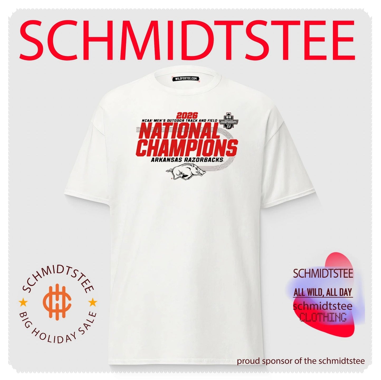 Arkansas Razorbacks Men’s Track & Field 2026 National Champions shirt