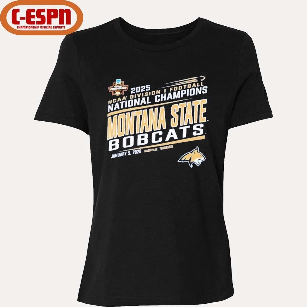 Montana State Bobcats 2025 NCAA FCS Football National Champions T-Shirt