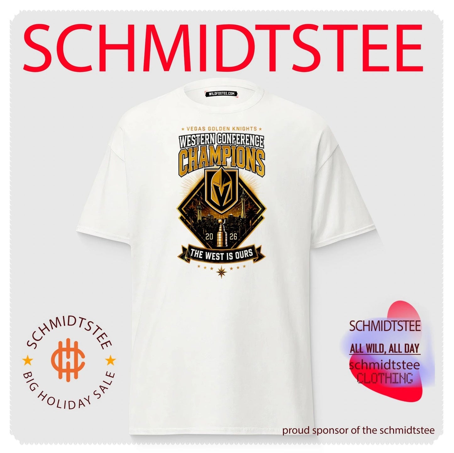 Western Conference Champions 2026 Vegas Golden Knights The West is ours skyline shirt