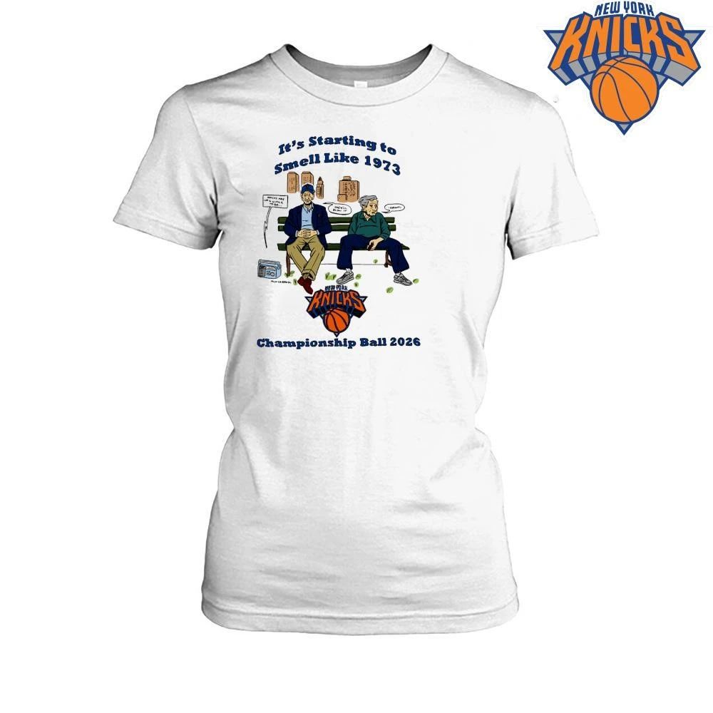 New York Knicks It’s Starting To Smell Like 1973 Championship Ball NBA Finals 2026 Shirt