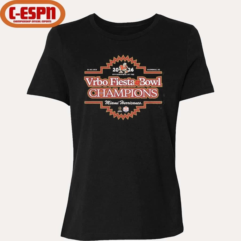 Miami Hurricanes 2026 Fiesta Bowl Champs Shirt