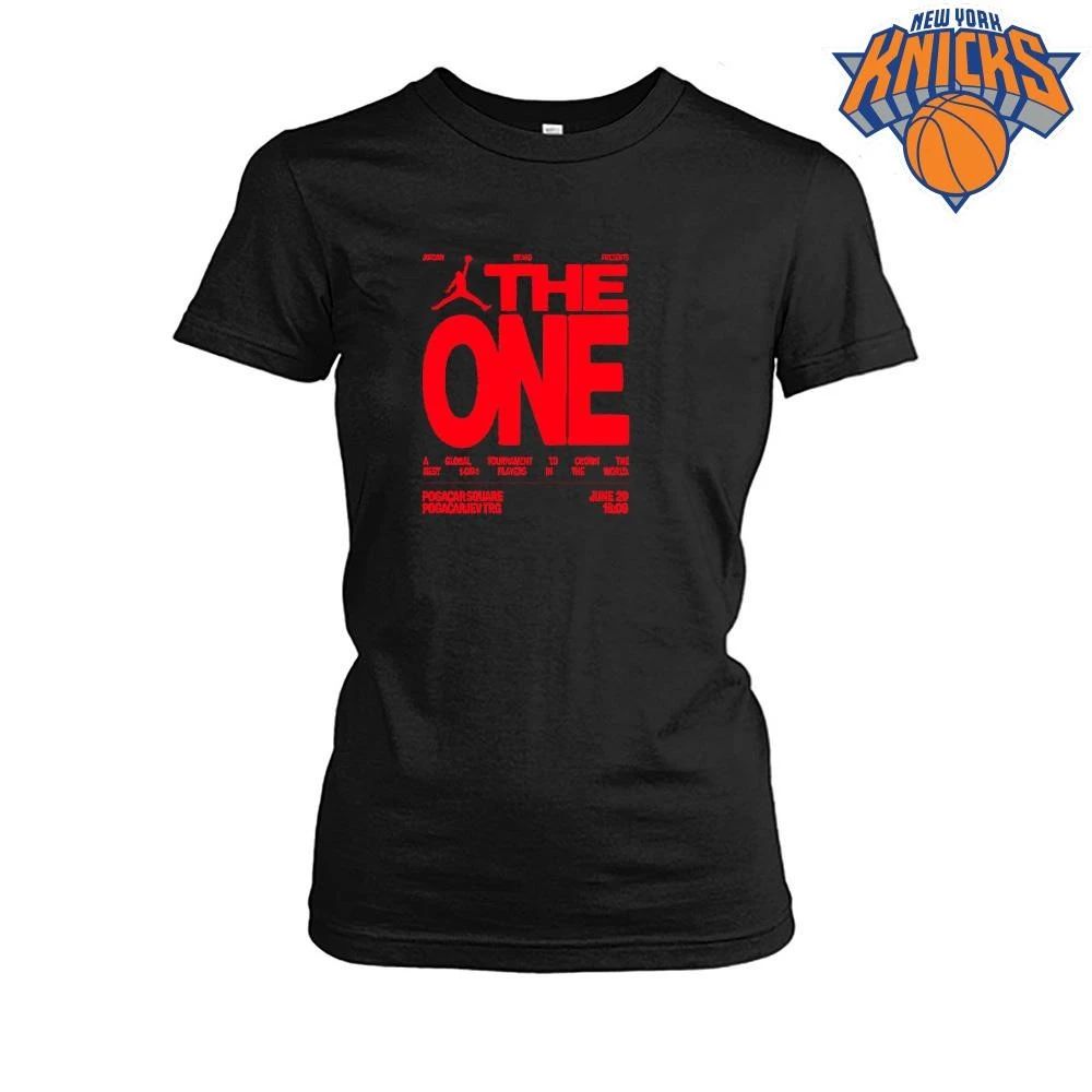 Jordan Brand The One Global Basketball Tournament 1 On 1 Pogačar Square New York Knicks Champions NBA 2026 shirt