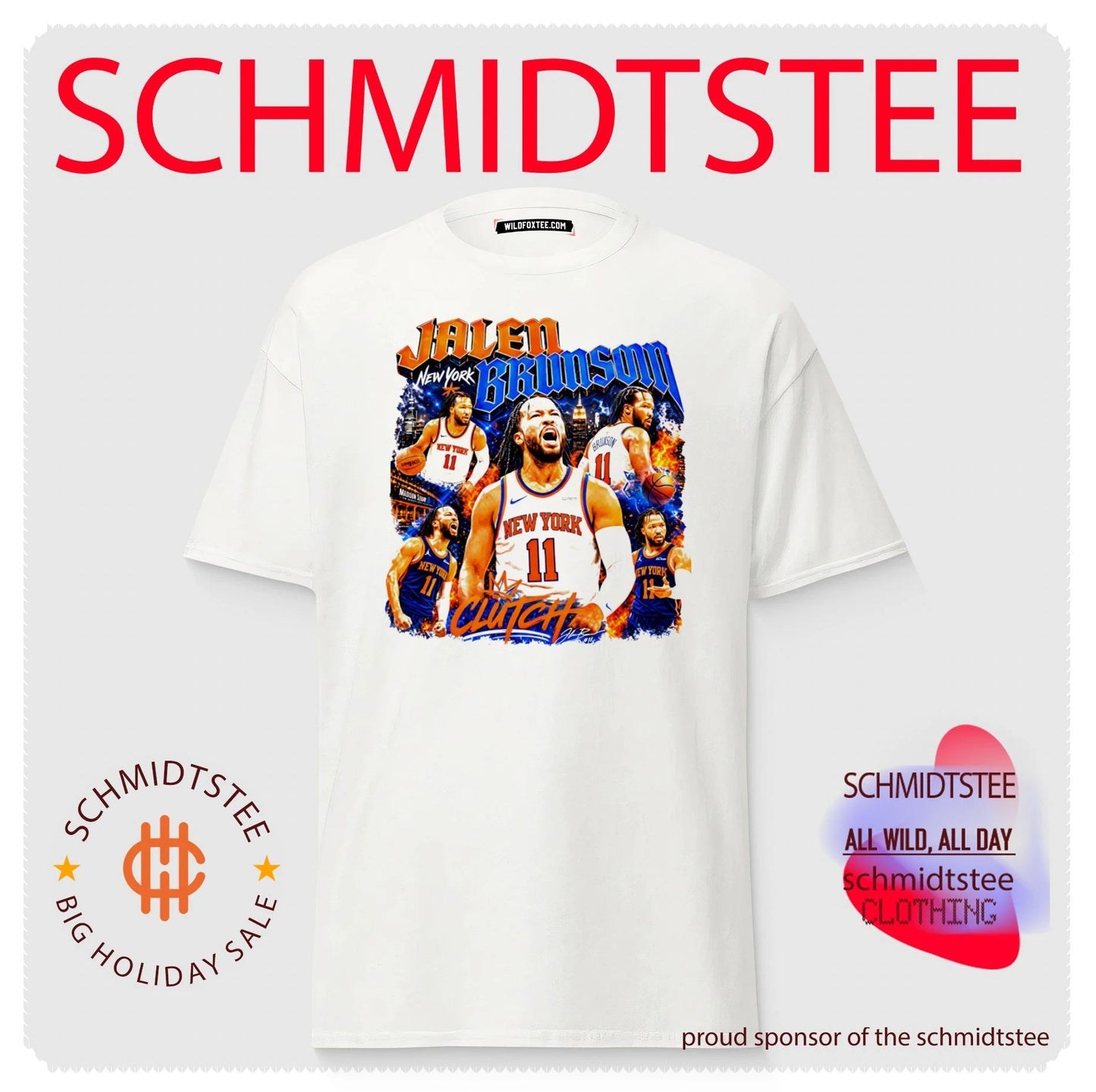 Jalen Brunson New York Knicks New York Clutch graphic shirt