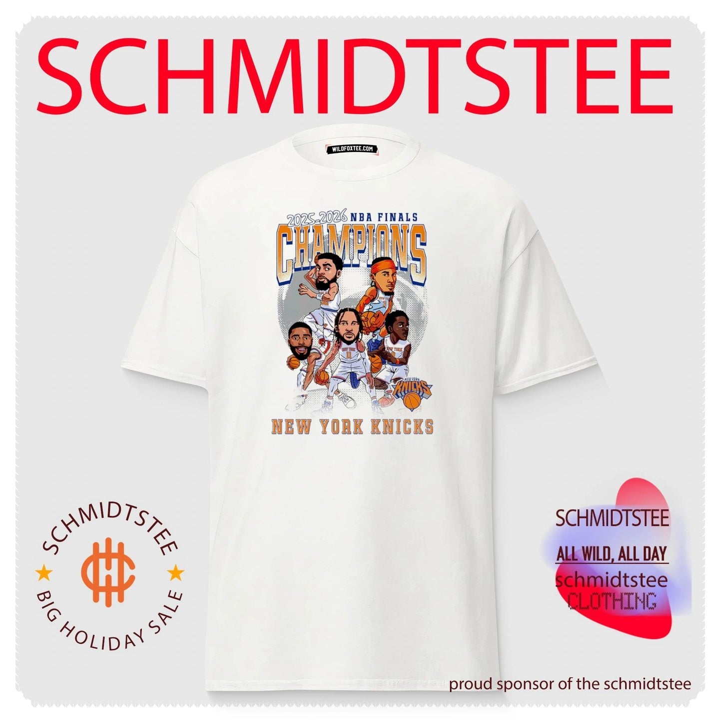 New York Knicks 2026 NBA Finals Champions Caricature shirt