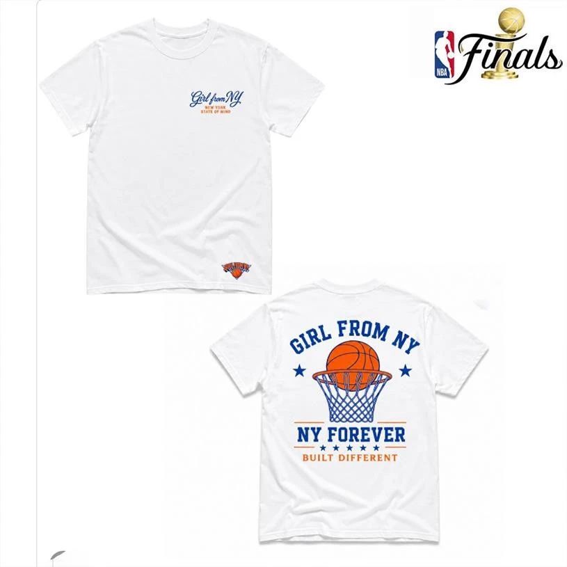 New York Knicks Girl From NY Forever Built Different Basketball NBA Finals 2026 Two Sided Shirt