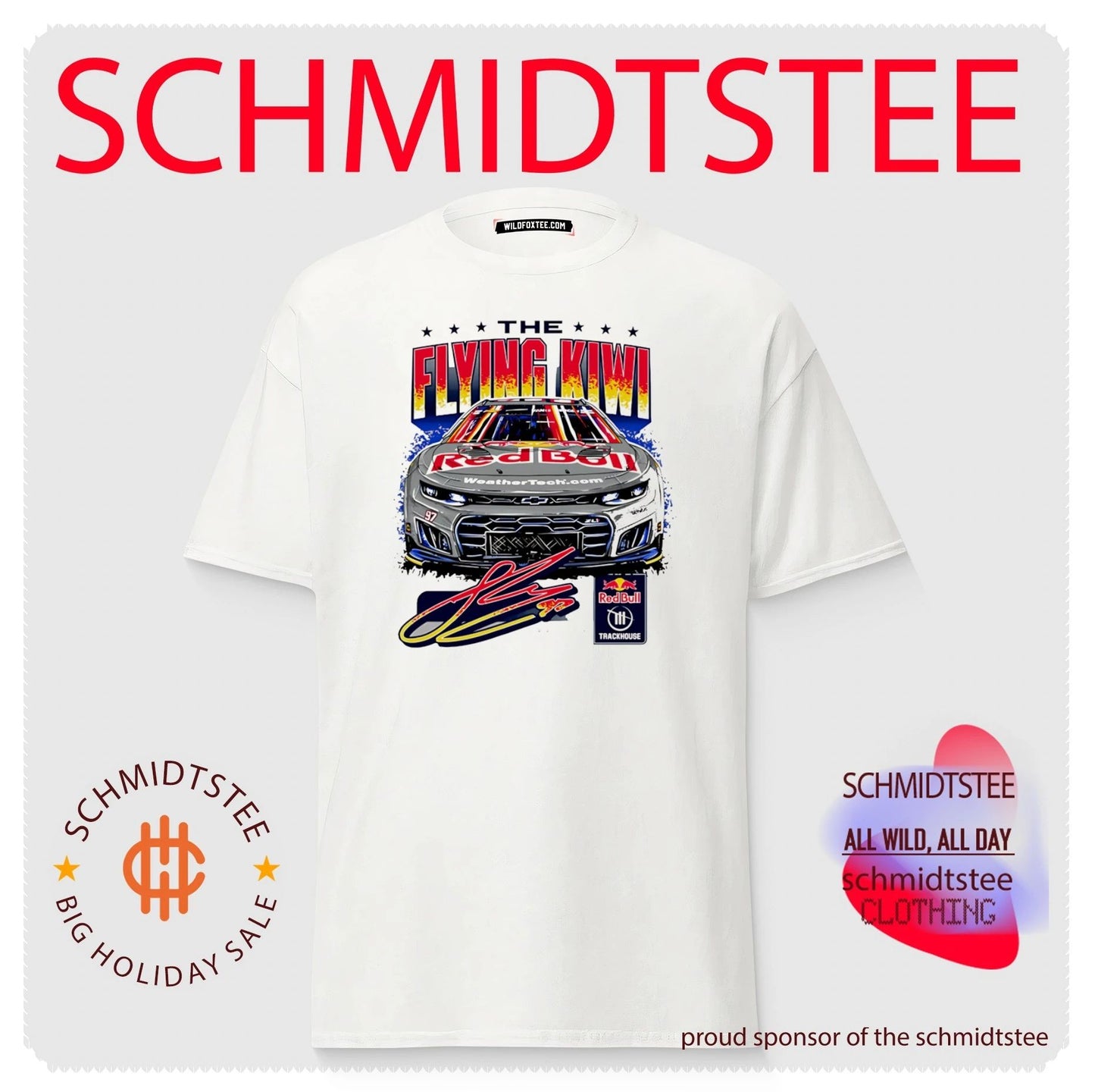 Shane van Gisbergen no 97 Red Bull the Flying Kiwi signature shirt