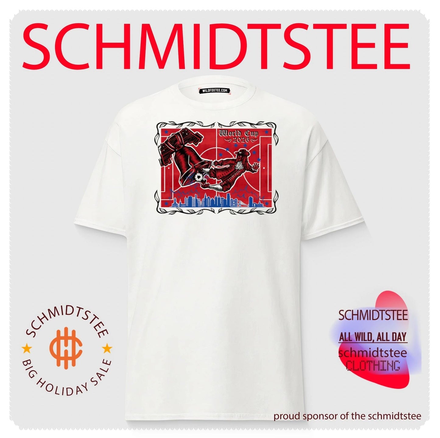 Philadelphia 2026 FIFA World Cup skyline illustration shirt