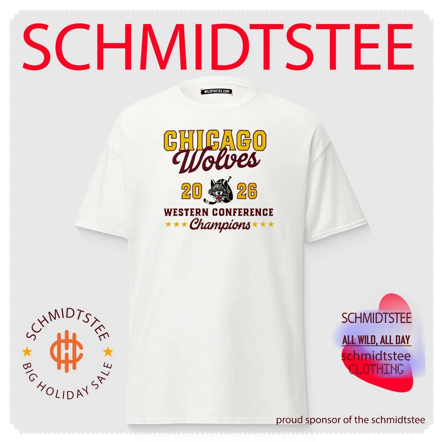 Chicago Wolves 2026 Western Conference Champions classic shirt