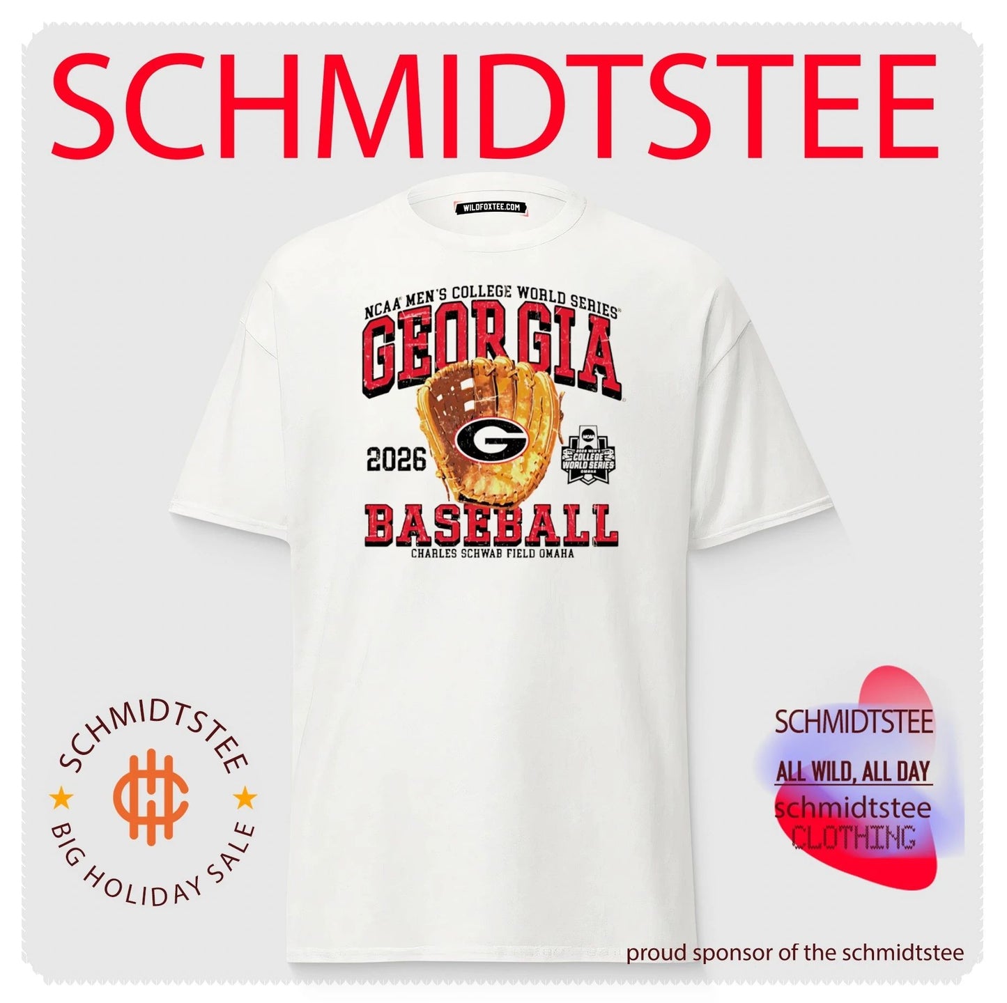 Georgia Bulldogs 2026 College World Series Omaha Bound Glove classic shirt
