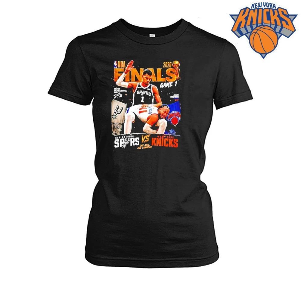 Victor Wembanyama San Antonio Spurs Vs Jalen Brunson New York Knicks 2026 Nba Fianls Meme Shirt