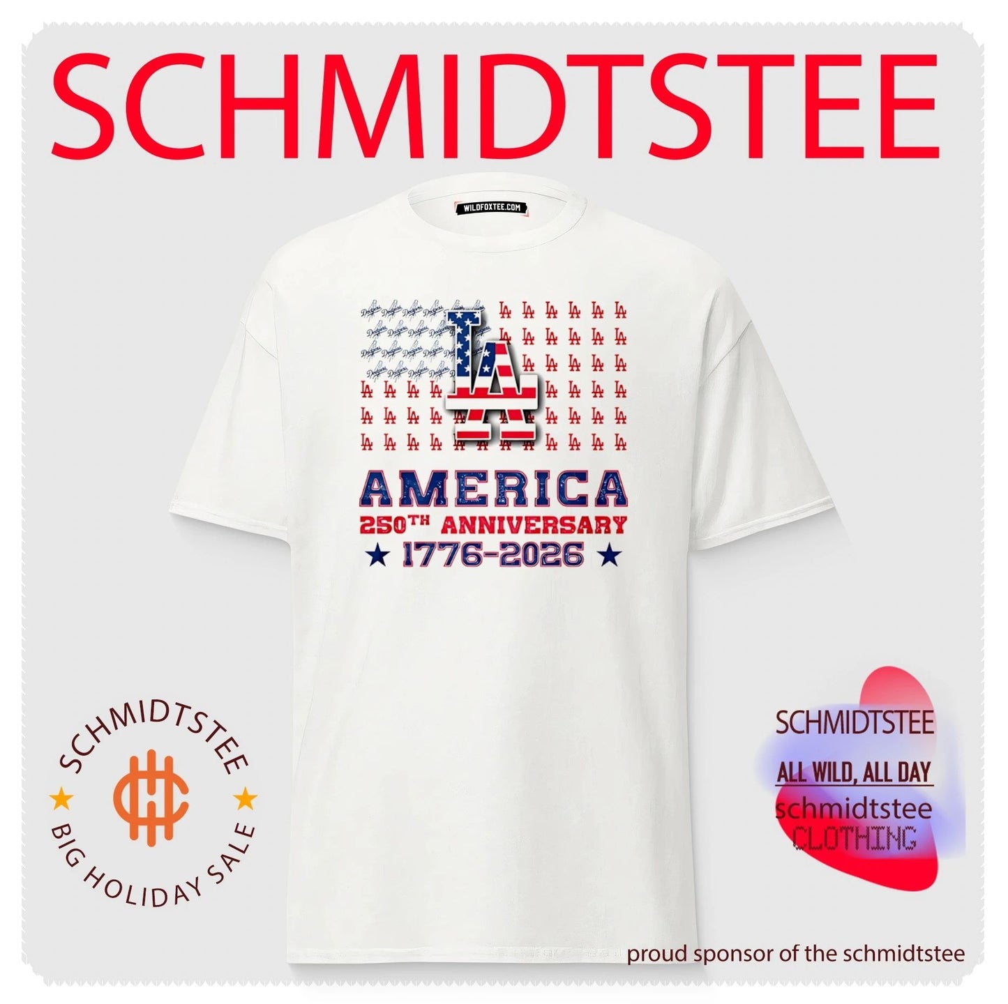 Los Angeles Dodgers America 250th anniversary 1776 2026 graphic shirt