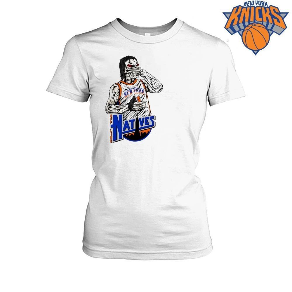 Offline Natives New York Knicks Jalen Brunson Skull Skeleton Three Goggles Graphic nba finals 2026 shirt