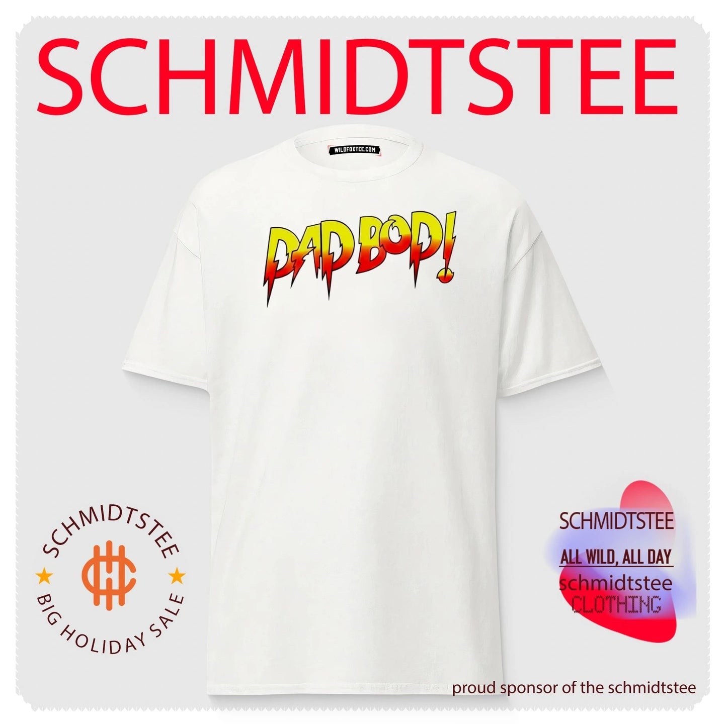 Dad Bod fire graphic shirt