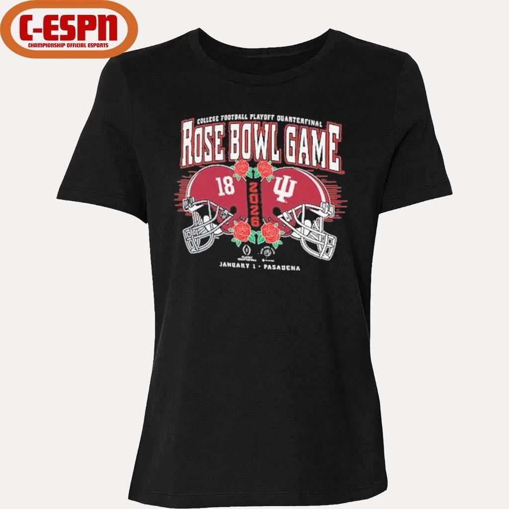 Indiana Football 2026 Rose Bowl Head to Head Helmet At alabama Crimson tide shirt