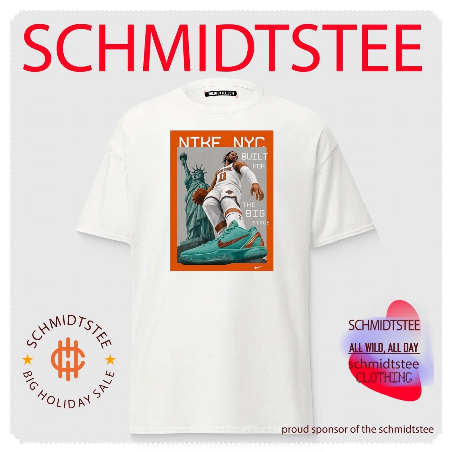 New York Knicks built for the big stage graphic shirt