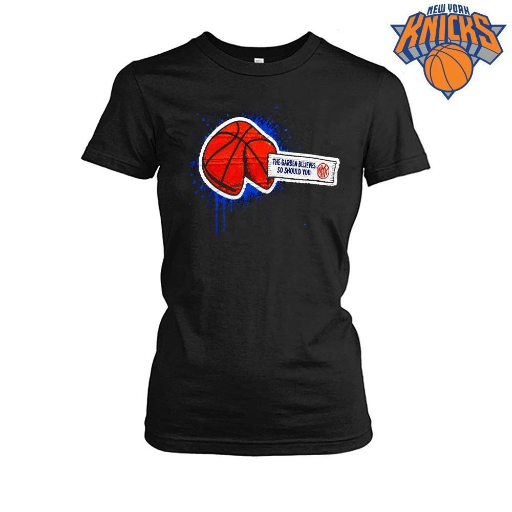 The Garden Believes Fortune Cookie New York Knicks Black Shirt