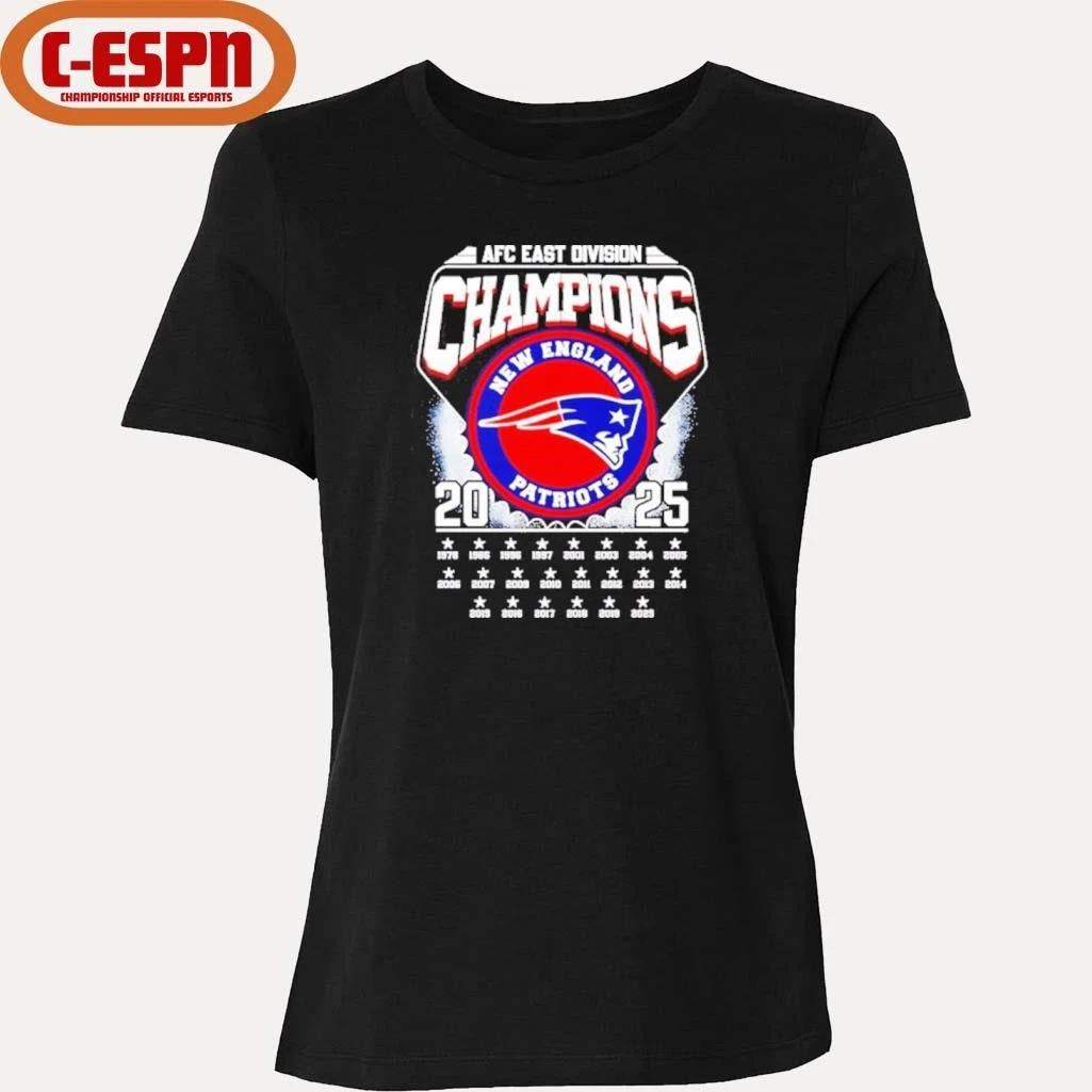 New England Patriots 2025 AFC East Division Champions Vintage Shirt