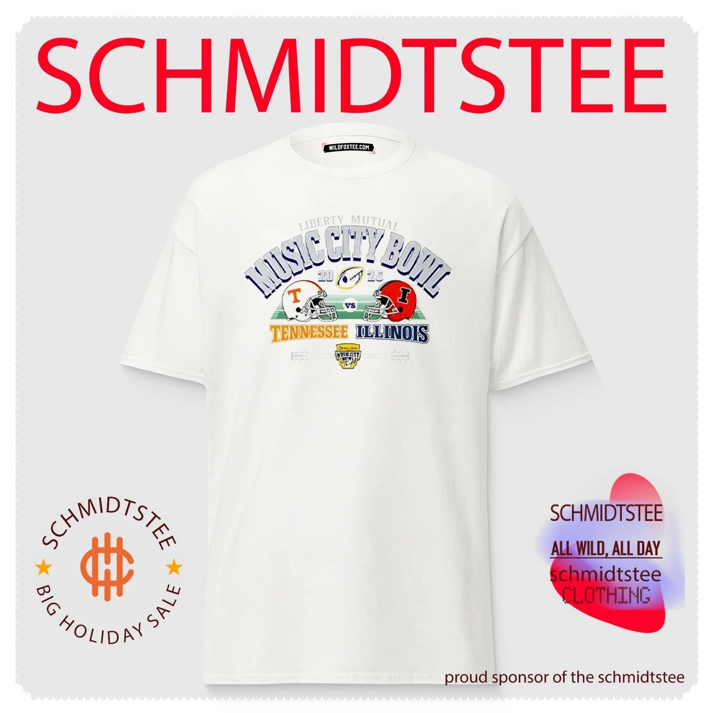 Liberty Mutual Music City Bowl Tennessee Vs Illinois head to head shirt
