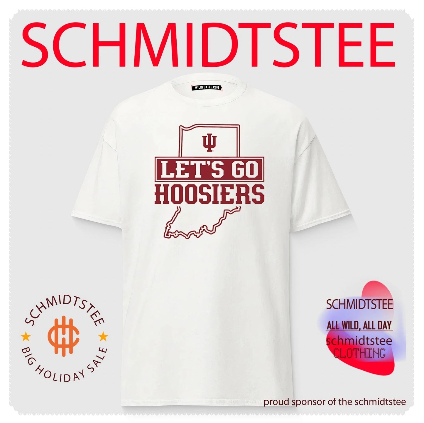 Indiana Let’s Go Hoosiers state shirt