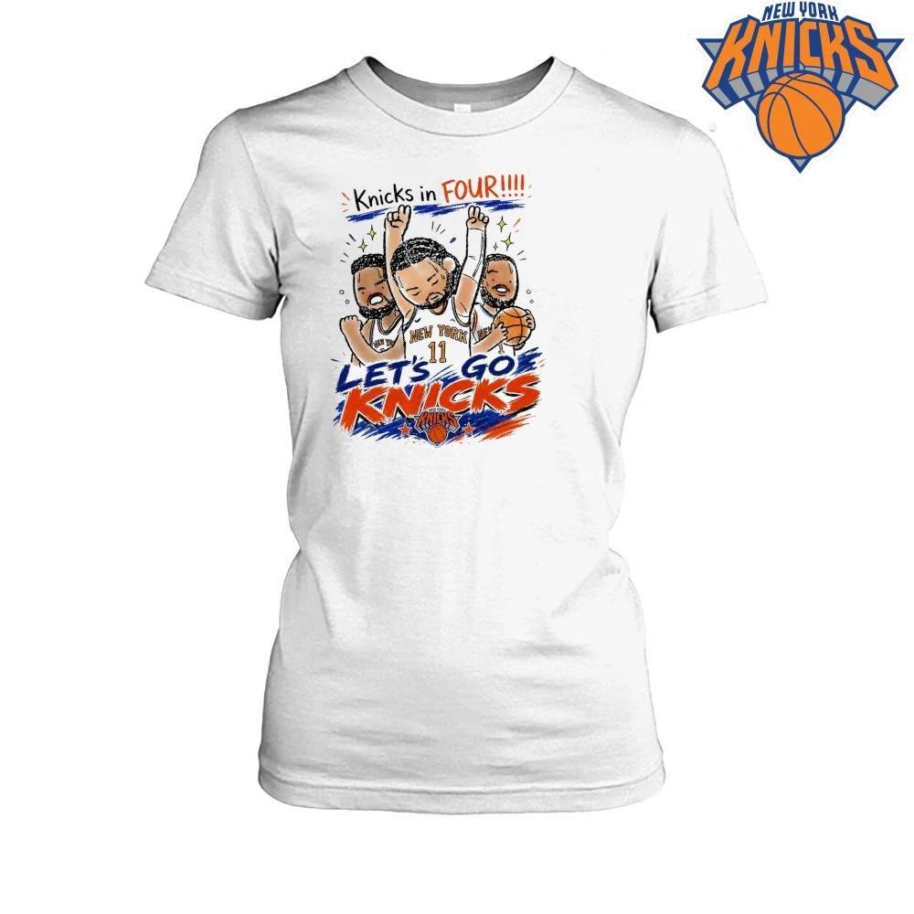 New York Knicks Knicks In Four Let’s Go Knicks NBA Finals 2026 Graphic Shirt