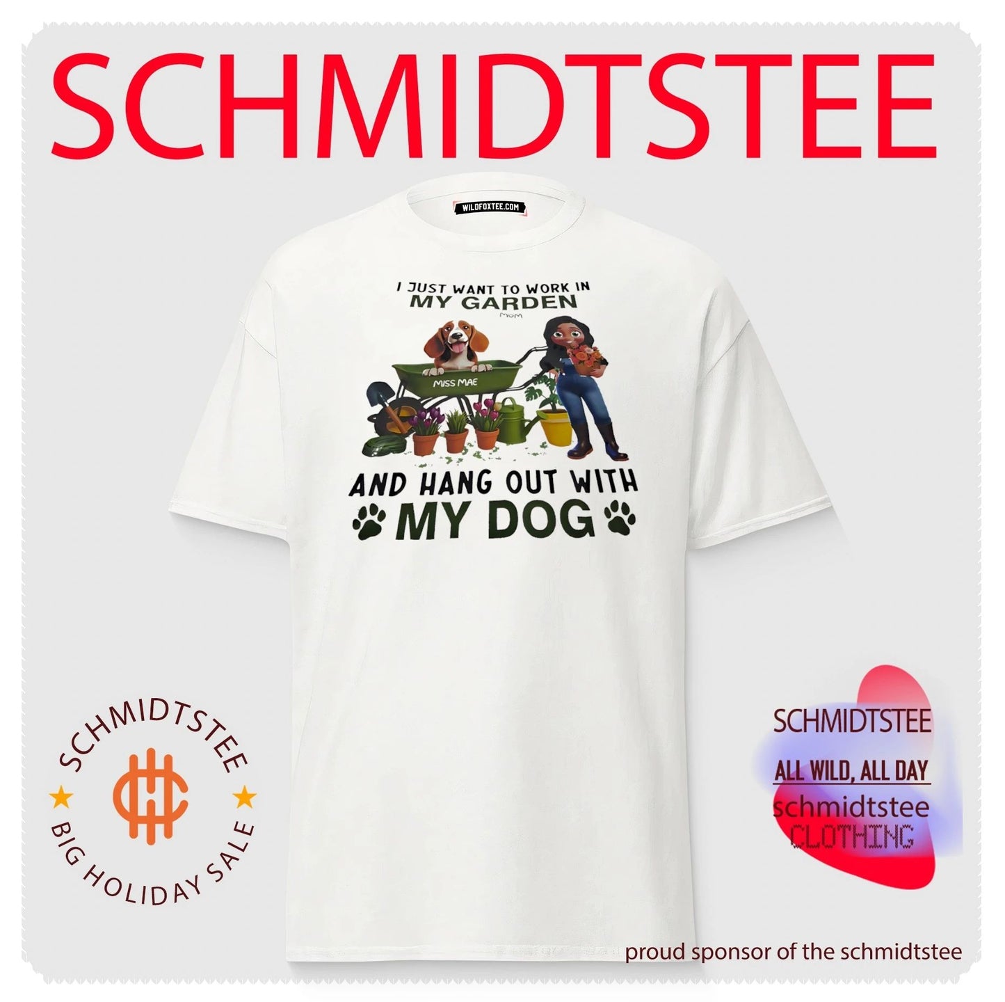 I just want to work in my garden and hang out with my dog shirt