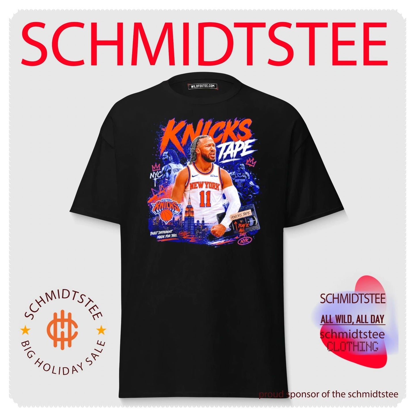 Jalen Brunson New York Knicks 2026 NBA Champions Knicktape graphic shirt