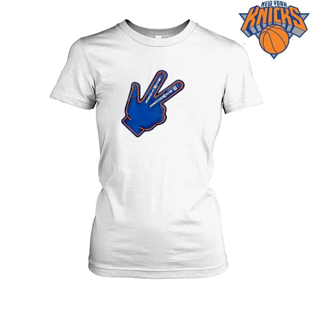 New York Knicks Champions NBA 2026 Three Pointer New York Or Nowhere Foam Finger Shirt