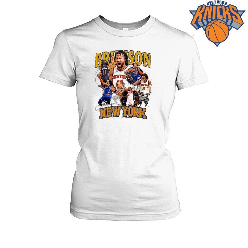 Jalen Brunson New York Knicks Signature Graphic Bootleg Retro Vintage NBA Finals 2026 Shirt