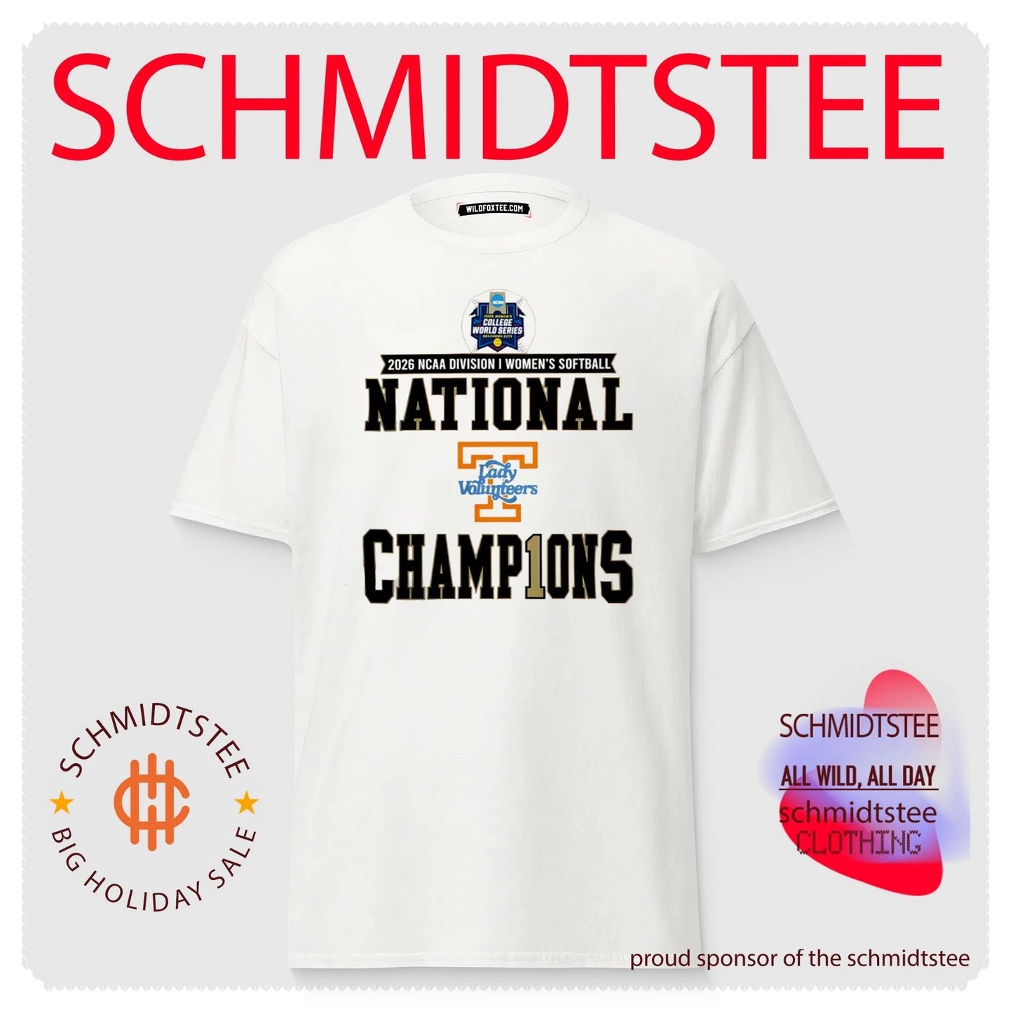 Tennessee Lady Vols 2026 NCAA Softball Women’s College World Series shirt