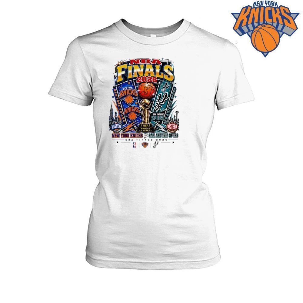 NBA Finals 2026 Game 1 New York Knicks vs San Antonio Spurs Vintage Basketball shirt