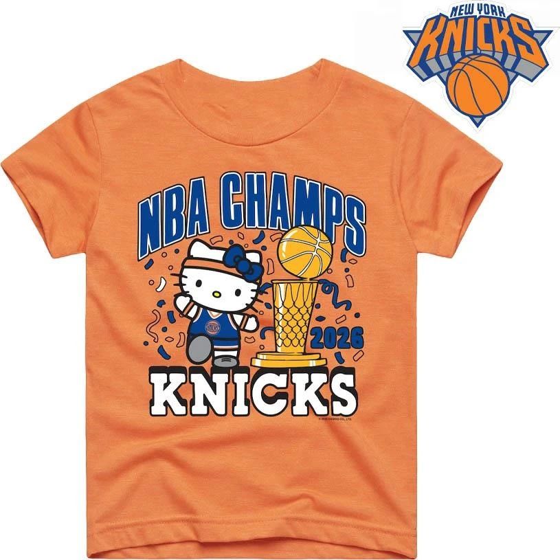 New York Knicks x Hello Kitty & Friends Homage Toddler 2026 NBA Finals Champions Tri-Blend Shirt