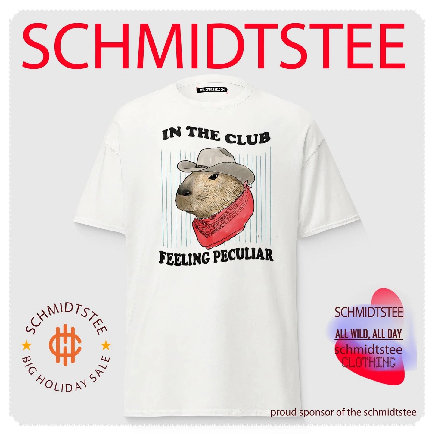 Capybara in the club feeling peculiar shirt