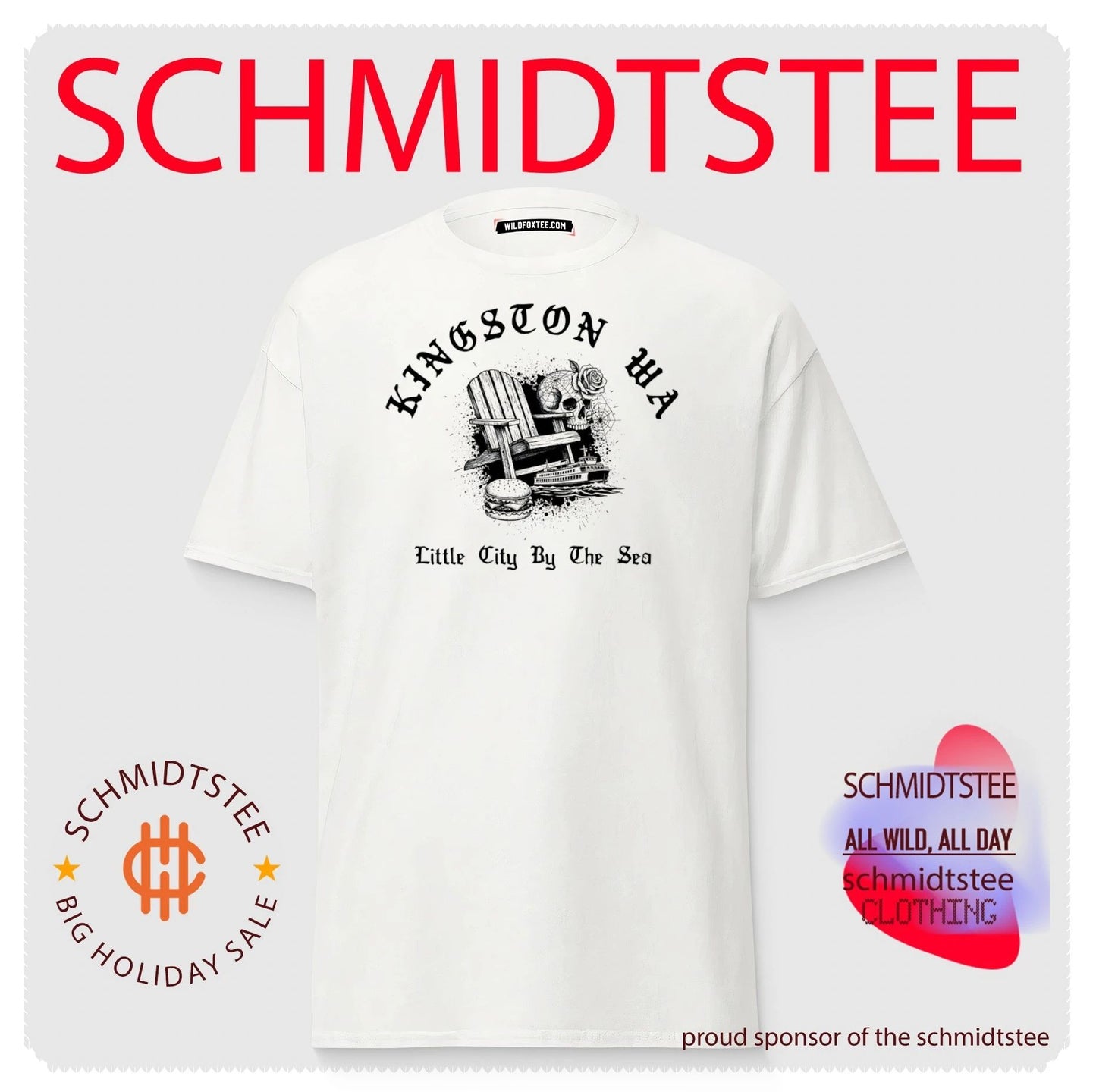 Kingston Wa Little city by the sea doodle shirt