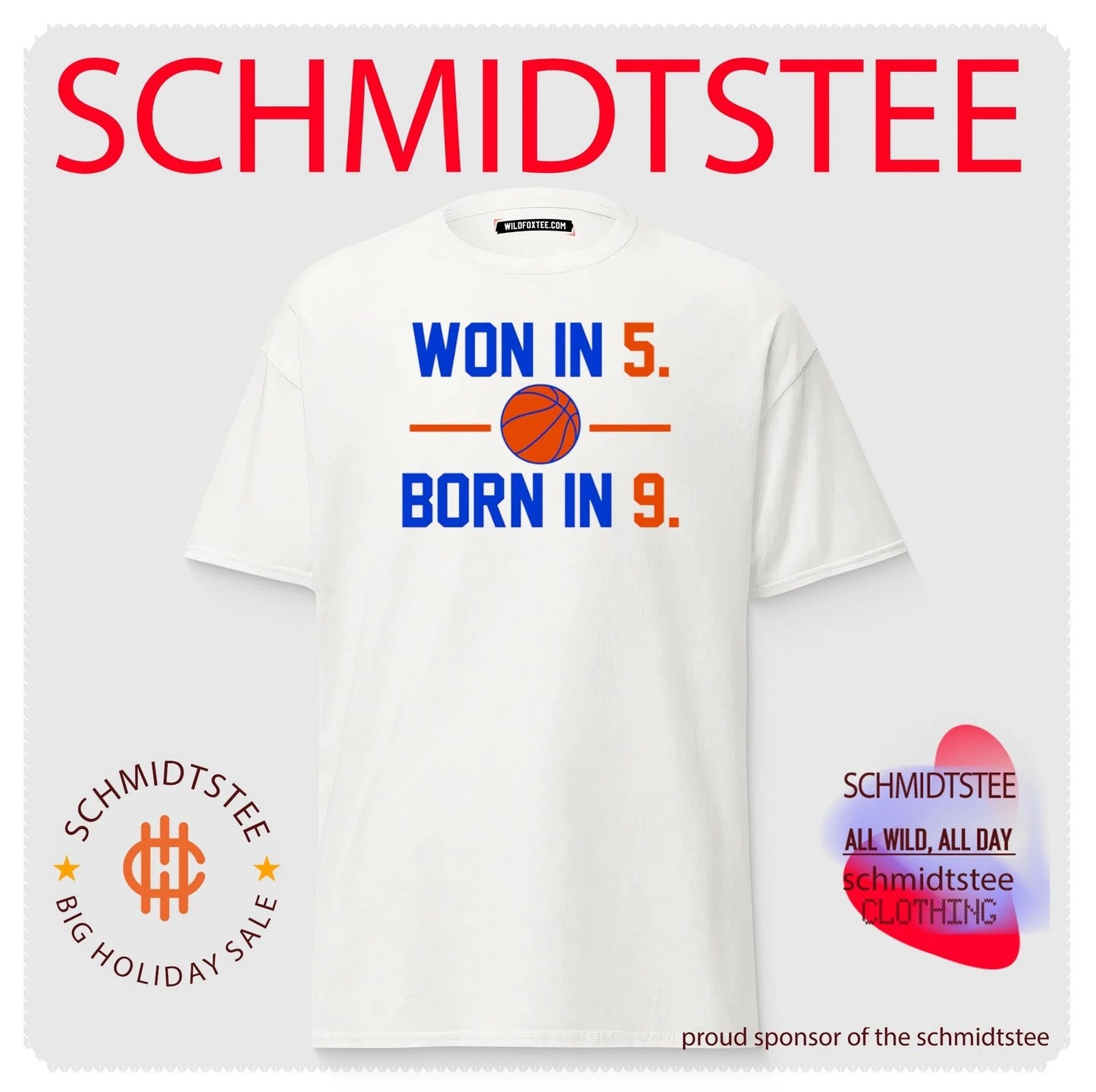 New York Knicks won in 5 born in 9 shirt