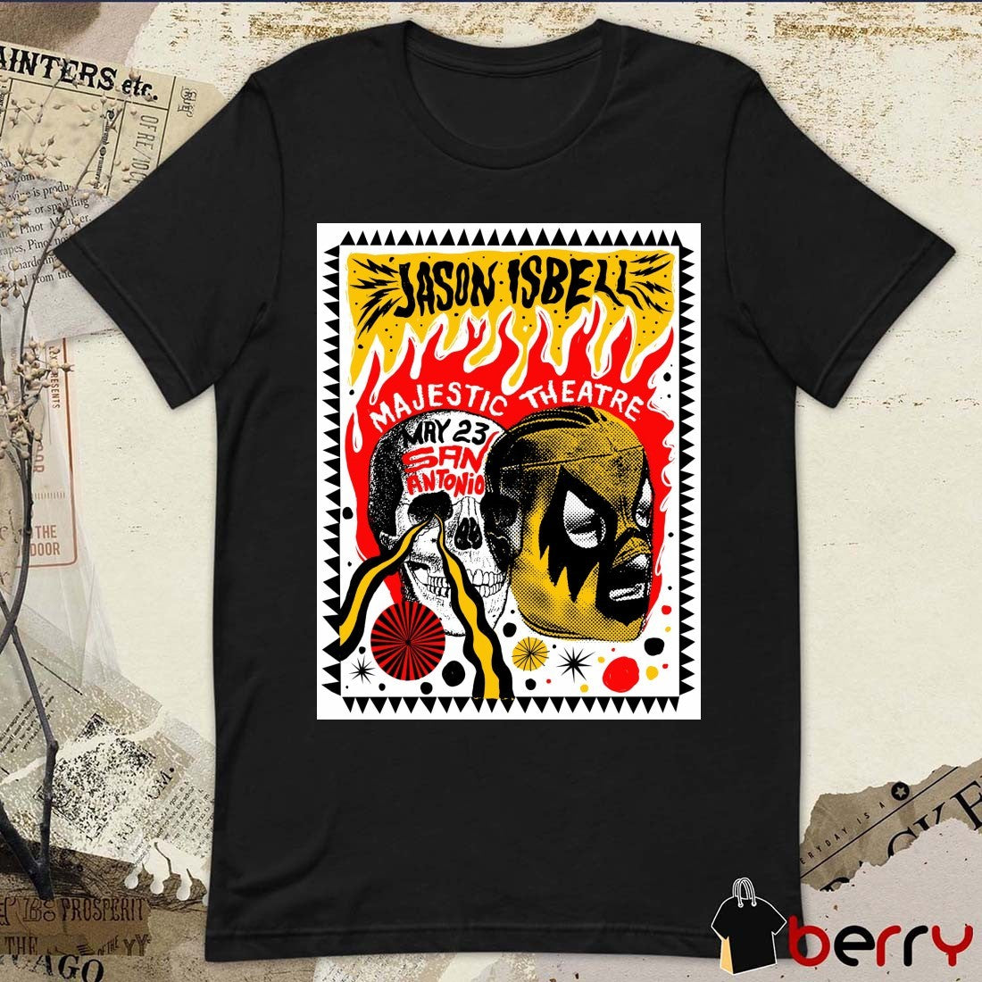 Jason Isbell May 23 2026 San Antonio TX Majestic Theatre Poster t-shirt