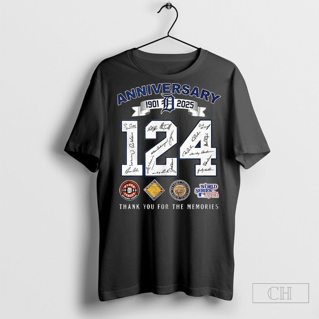 124 Years Of Detroit Tigers Anniversary 1901 2025