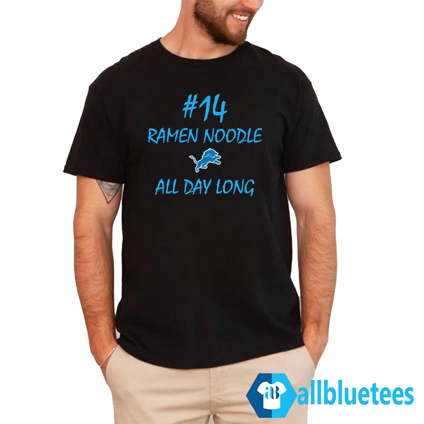 #14 Ramen Noodle All Day Long Lions Shirt