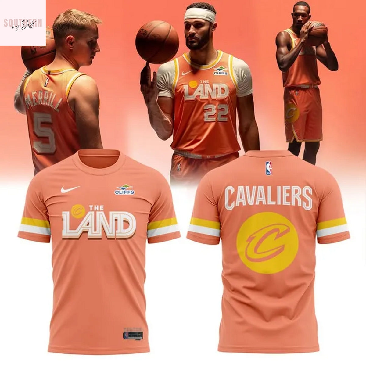 2025-2026 Cleveland Cavaliers Basketball 3D T-Shirt